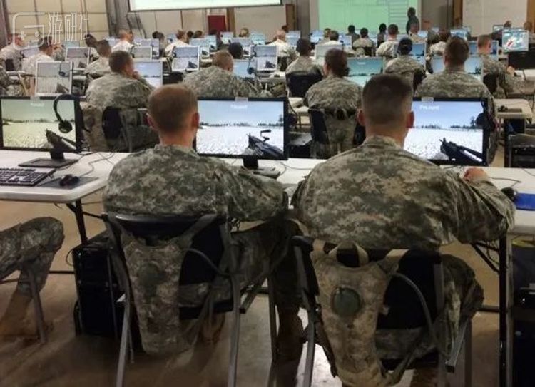 使用VBS进行训练的美军