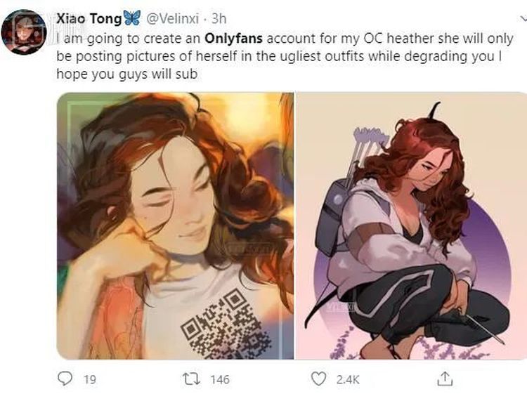 “我将让我的角色穿上很丑的衣服羞辱你，希望你们能够订阅”