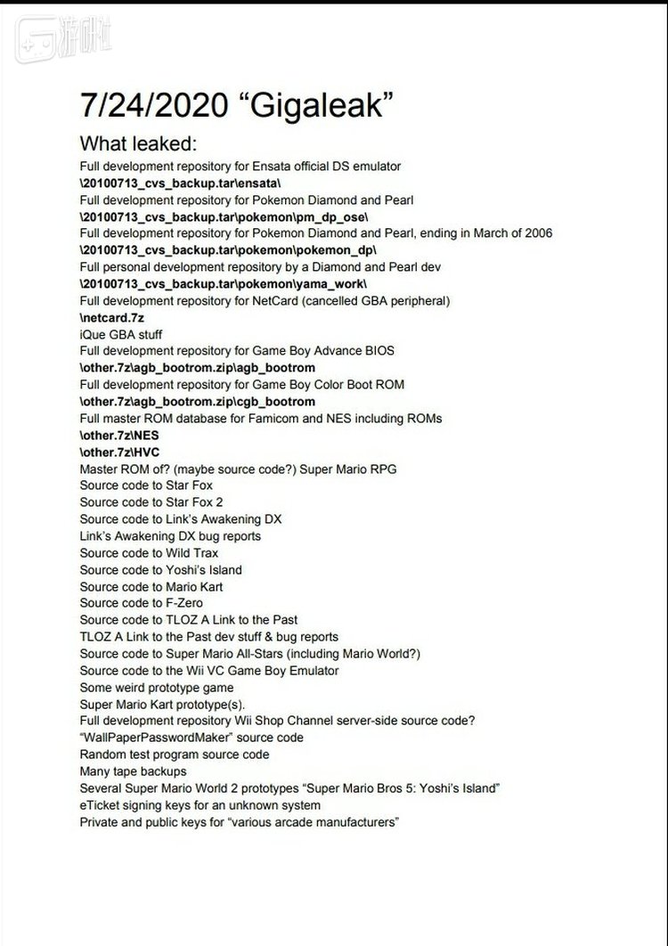 本次的数据泄露清单