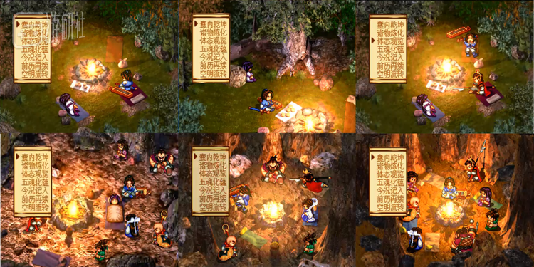 游戏的开始准备画面也会随着剧情发展而逐渐加入其它人物