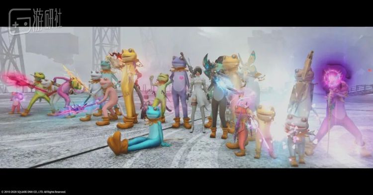 《最终幻想14》5.0尼尔本的24彩虹蛤蟆团，是沙雕幻化的典型案例