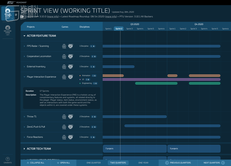 新版开发进度路线图