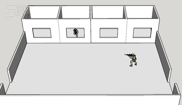 有很多进攻窗口的建筑