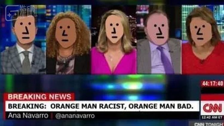 “特别是那个CNN，整一个媒体上下就没有不是NPC的”