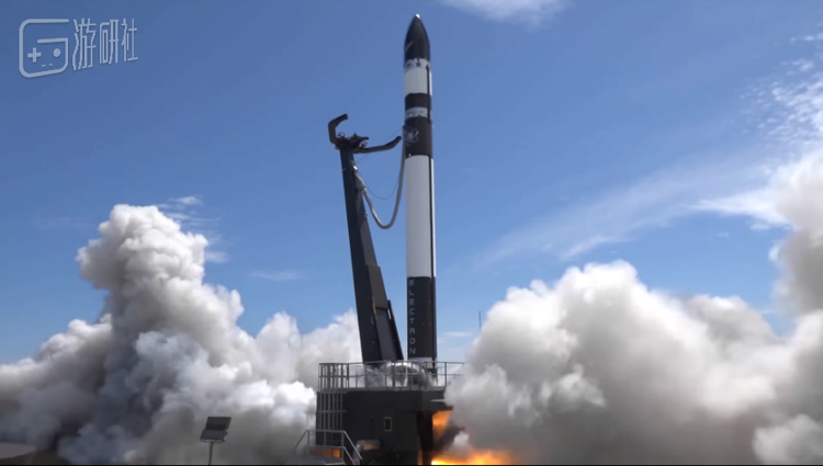 “电子”火箭点火发射瞬间