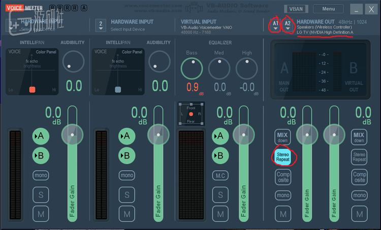 VoiceMeeter软件设置截图