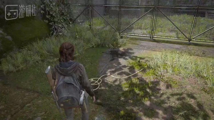 《最后的生还者2》中的绳索设计便是一个完美的细节表现