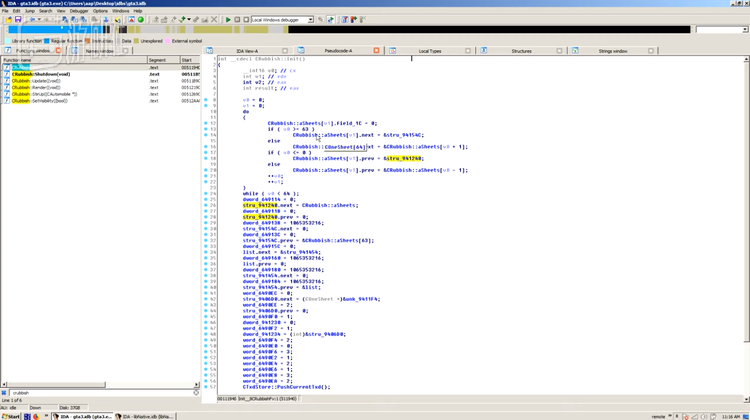 aap分析代码时的截图