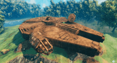 星战系列中的千年隼号，可惜不能动