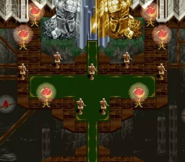 7个人形木偶就矗立在这个无人岛中央的神殿里