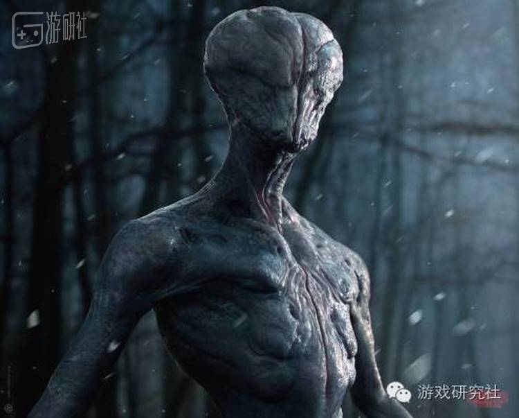 剧集中的怪物，可见与狄魔高顿外形相去甚远