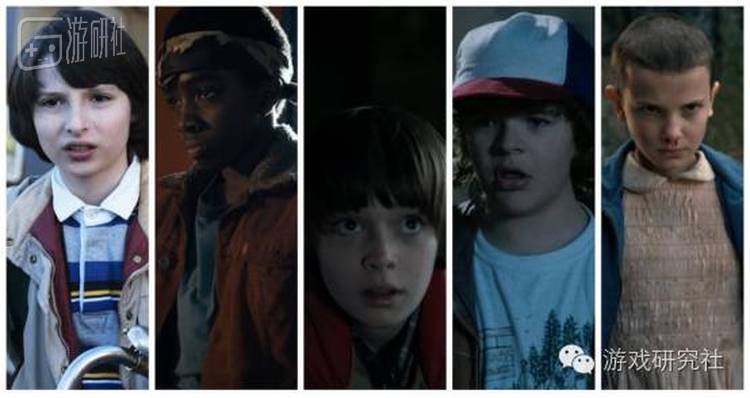 从左至右：麦克，卢卡斯，威尔，达斯丁，伊莱雯