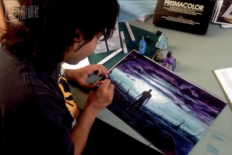 手绘原画场景之一