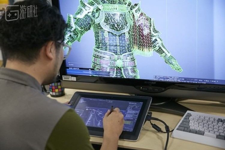 史克威尔艾尼克斯第二事业部工作现场