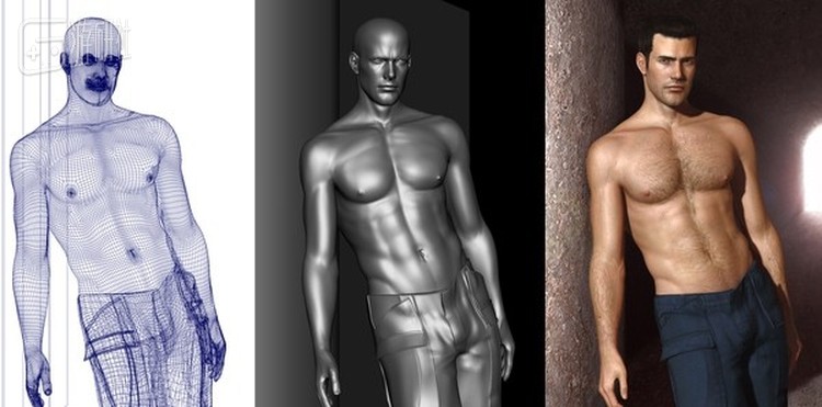 当时的男主角Gray，完美的身材