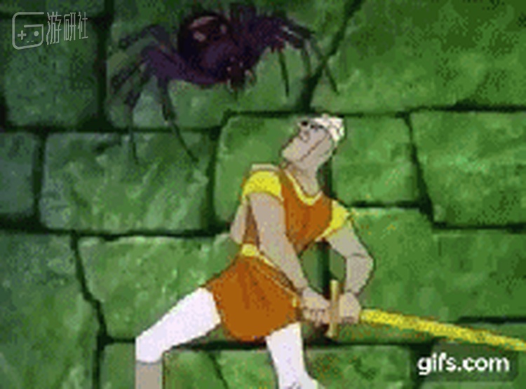 1983年的互动电影游戏《龙穴历险记》（不动戳大）