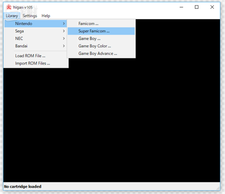 在Win10上运行的higan