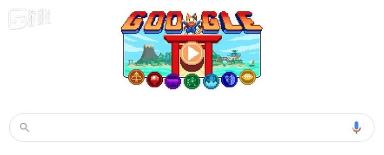 点击搜索框上方的LOGO图片，就能直接进入游戏