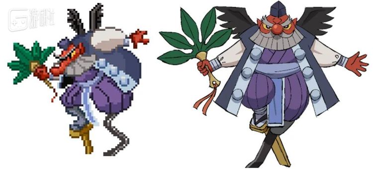 游戏中的两种天狗形象