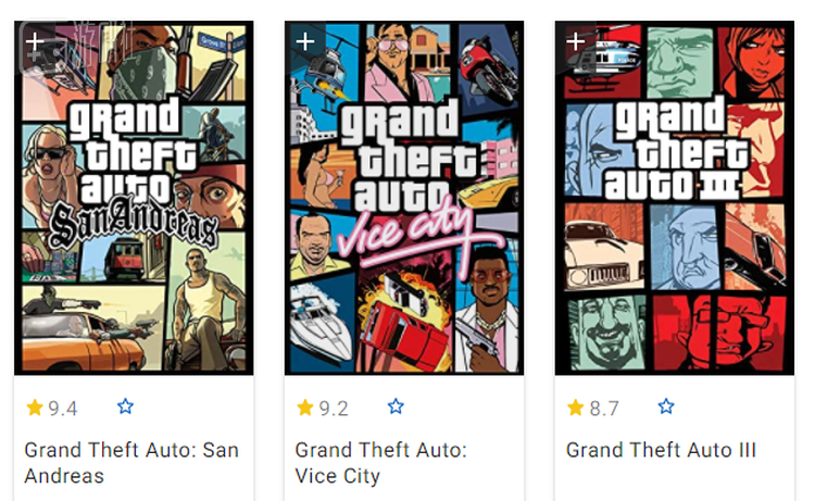 三部经典作品至今的IMDB的评分依然居高不下