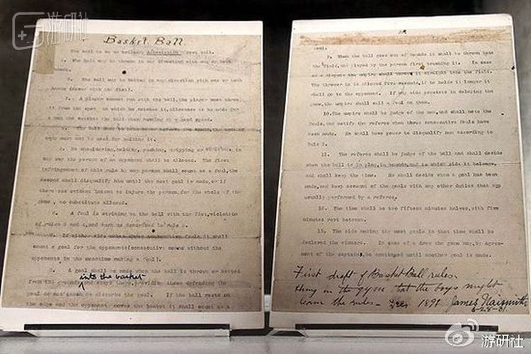 这就是最初的篮球比赛规则