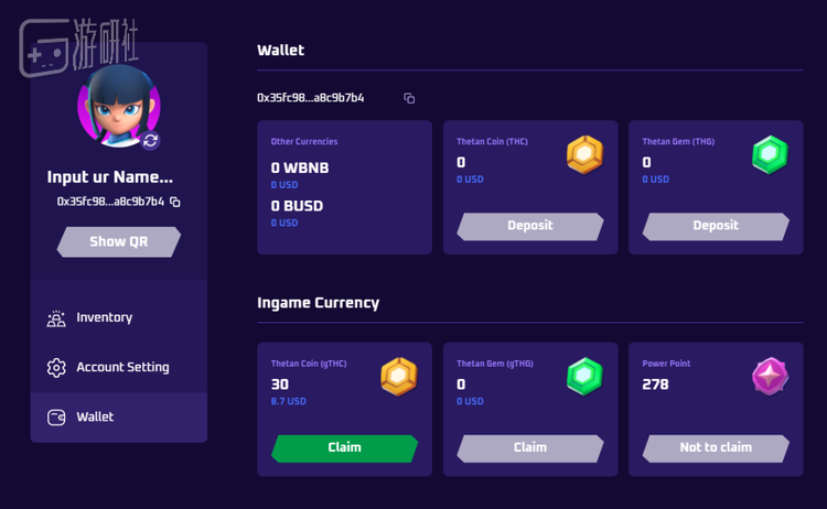 在西坦币下面还很“贴心”地标注了等价多少美元，虽然只能看不能提就是了