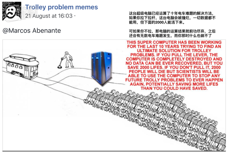 一台能彻底解决电车难题的超级计算机 vs 2000个活着的人