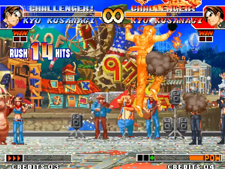 《拳皇97》中大招华丽的攻击动画在当时的我眼里看多少遍也不烦