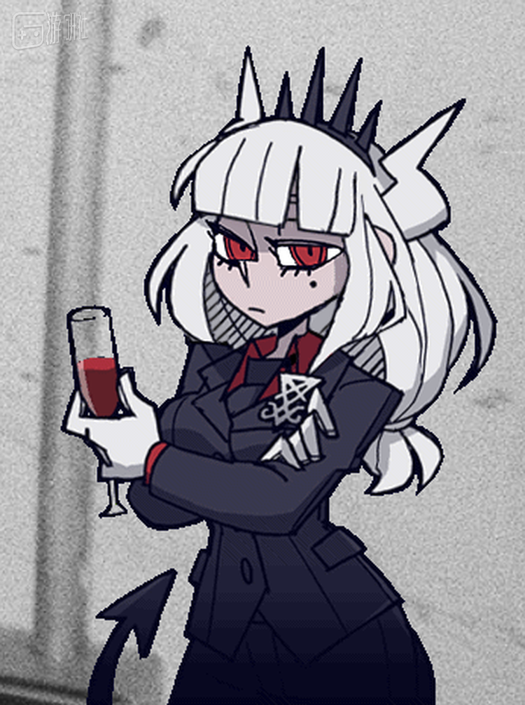 比如我自己养的《Helltaker》的Lucifer桌宠，这个真的很难跟妹妹解释