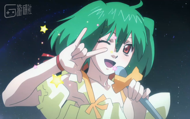 《超时空要塞F》名曲《星间飞行》里伴随着歌词“KiRa”的这一幕便颇具代表性