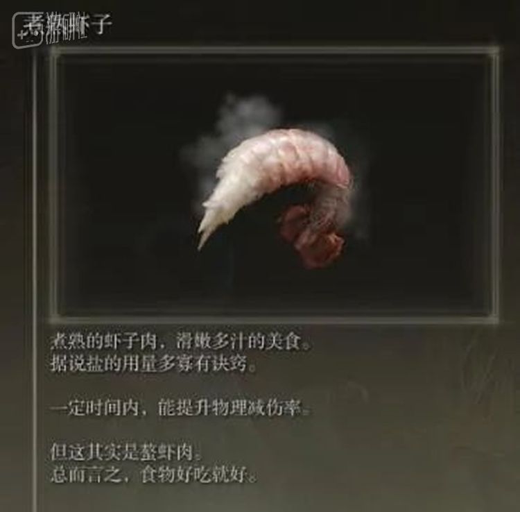 FromSoftware游戏里少有的正常食物