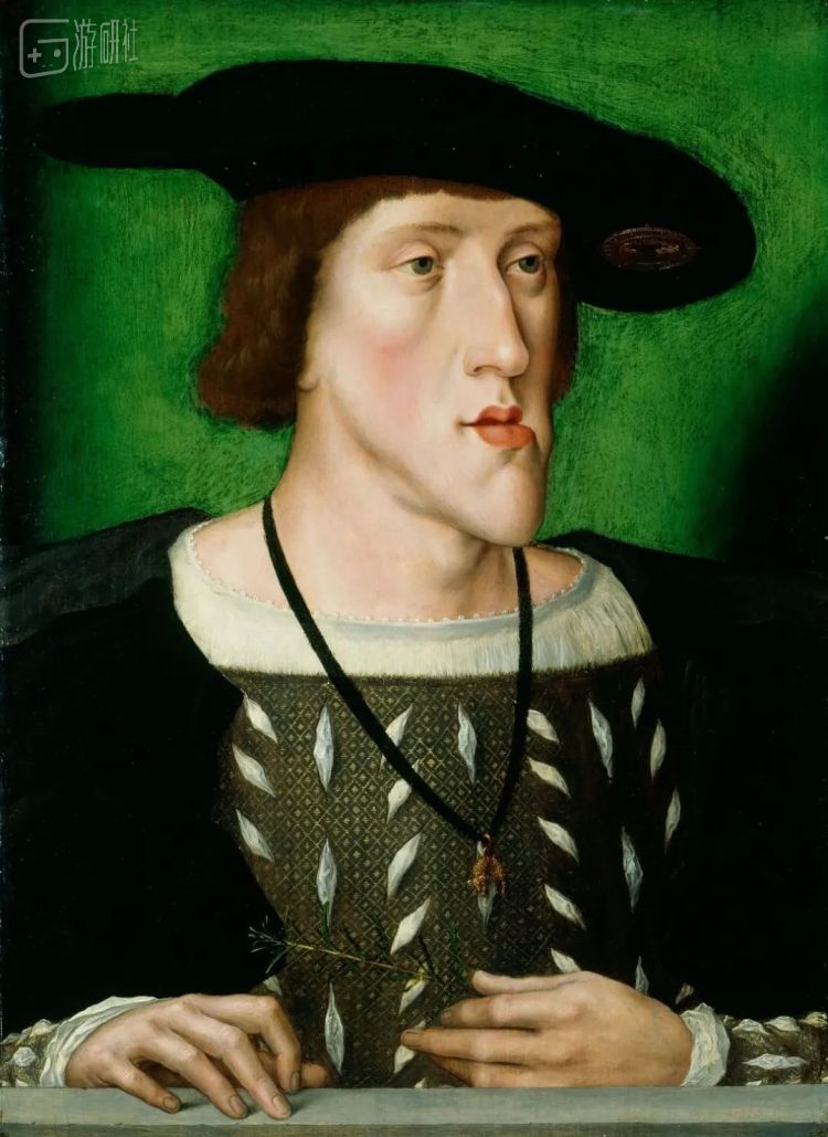 佛兰德斯画派画家，《查理五世像》，约1515年，英国皇室收藏，伦敦