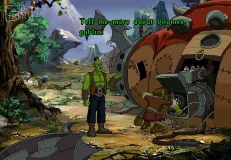 标准的1990年代中期传统冒险游戏画面