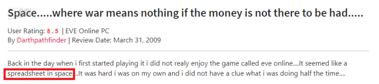 最早出处是2009年Gamespot网站上的一条玩家评论