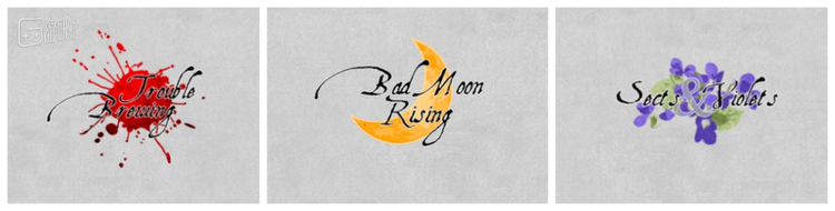 从左到右依次为灾祸滋生、血月初升、教派&紫罗兰