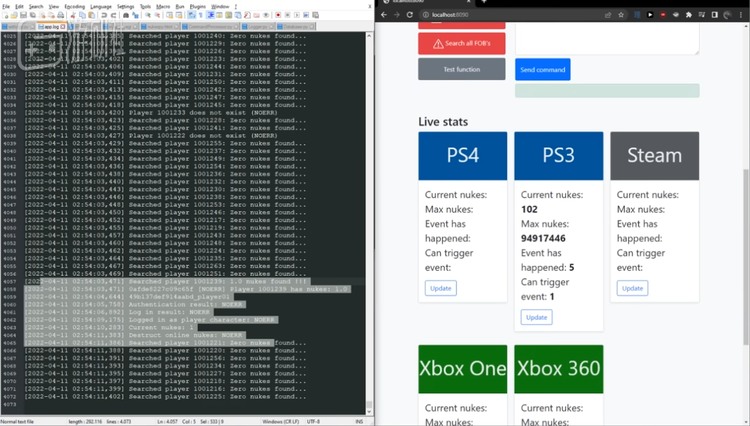 “核弹猎手”工作界面