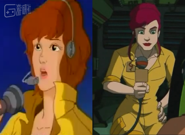 87版和03版艾普丽尔的造型和人设都有不小的区别