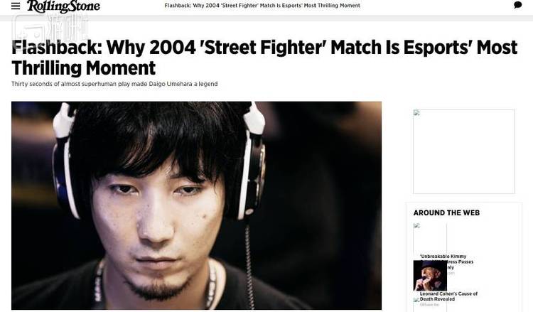标题是&ldquo;回顾：为什么2004年的街霸比赛是电竞史上最扣人心弦的一刻&rdquo;