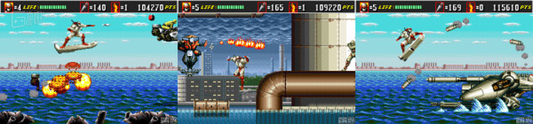 经典的骑马（第2）和冲浪板（第4）关卡