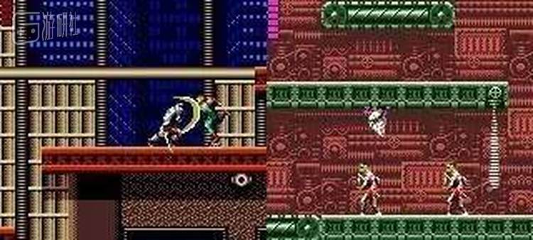 《The GG Shinobi 2》实际游戏画面，整体效果比上代强了不少