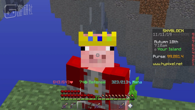 Technoblade在MC中的虚拟形象