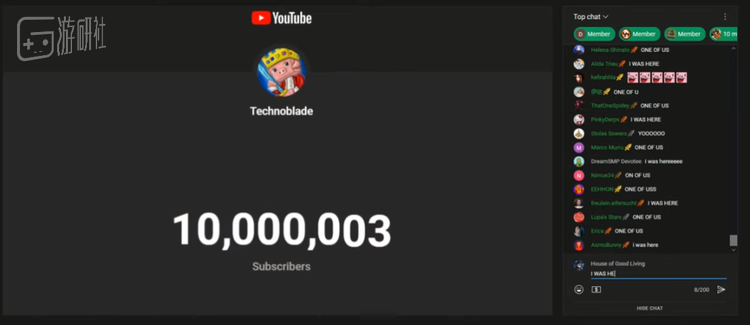 去年年尾Techno在直播中激动的见证了自己的Youtube频道订阅突破一千万