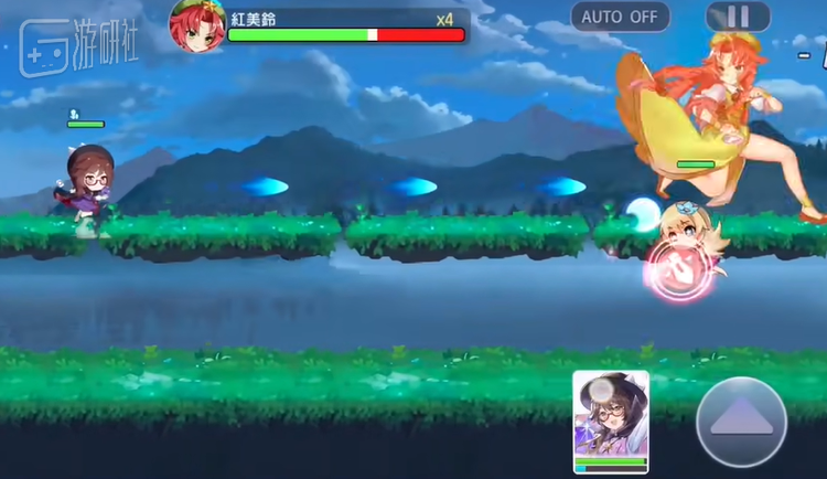 上图为《飞天小魔女》，下图为东方AR，可以看到明显的素材复用