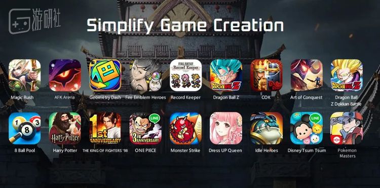 使用Cocos引擎开发的部分游戏