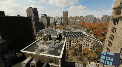 得到蜘蛛侠的能力后，兴奋地表演空中芭蕾