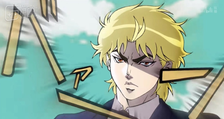 大卫社版TV动画中迪奥的经典出场