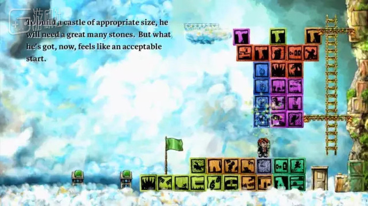 这些砖块全都是技能图标样式