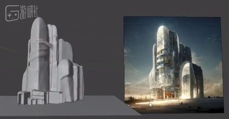 同一张图片被推特用户Rico拿来AI建模的结果就有明显差别