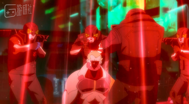 动画在开篇就展示了赛博精神病的末途