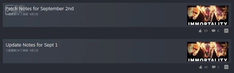 游戏在发售后进行了多次更新，但大都是无关痛痒的微调